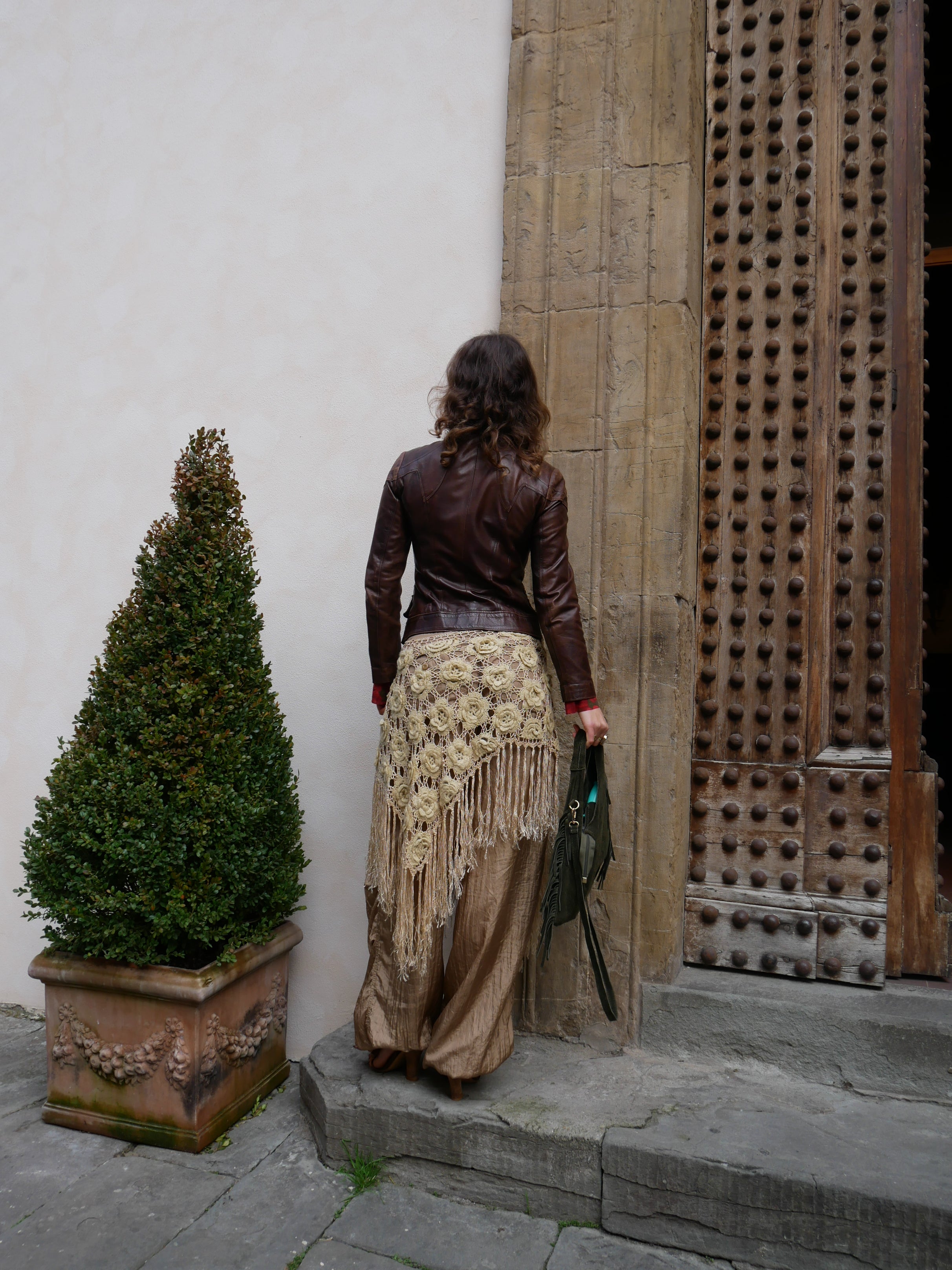 Rosarium Poncho Skirt