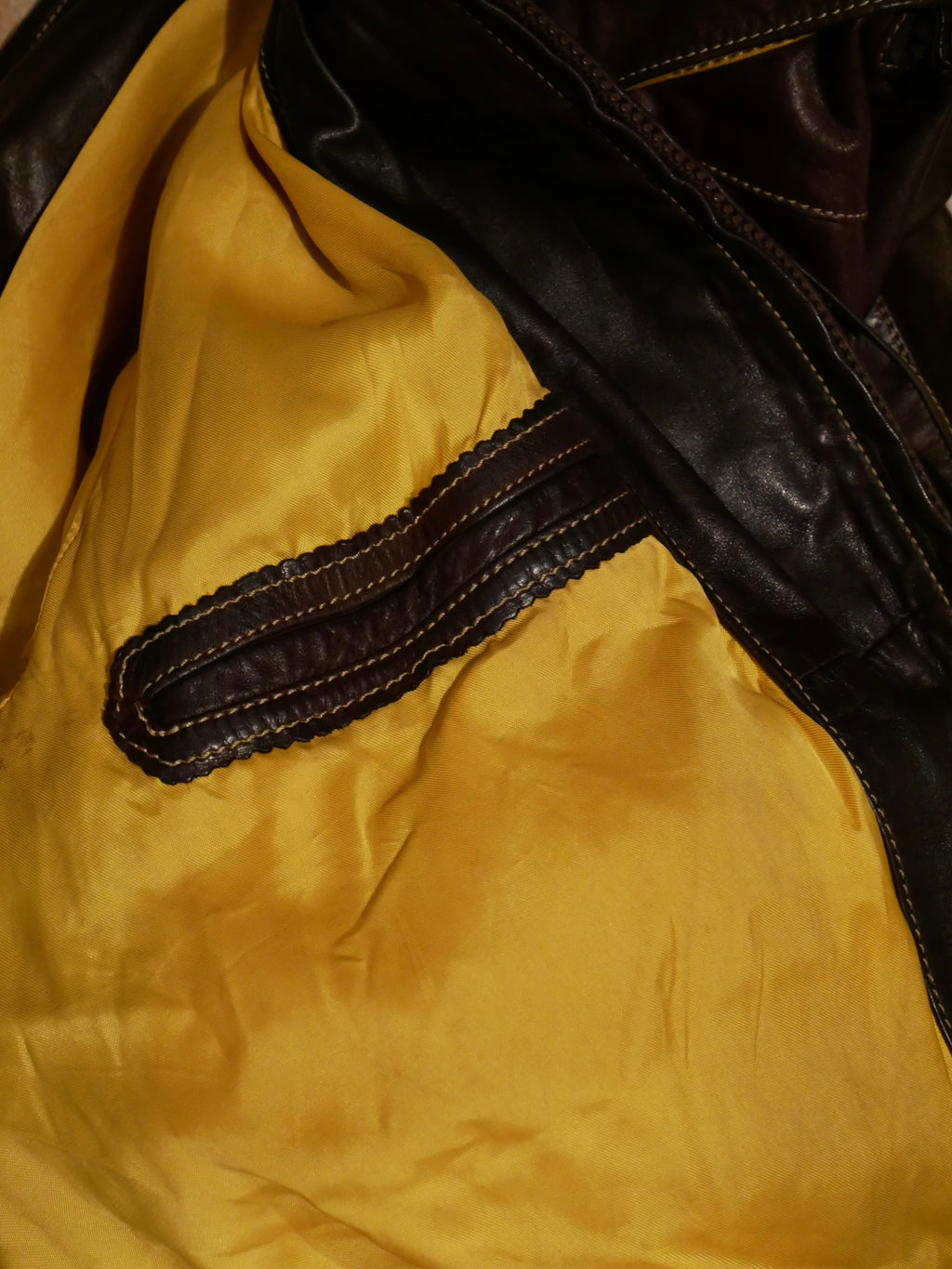 Reworked Leather Aviator Jacket