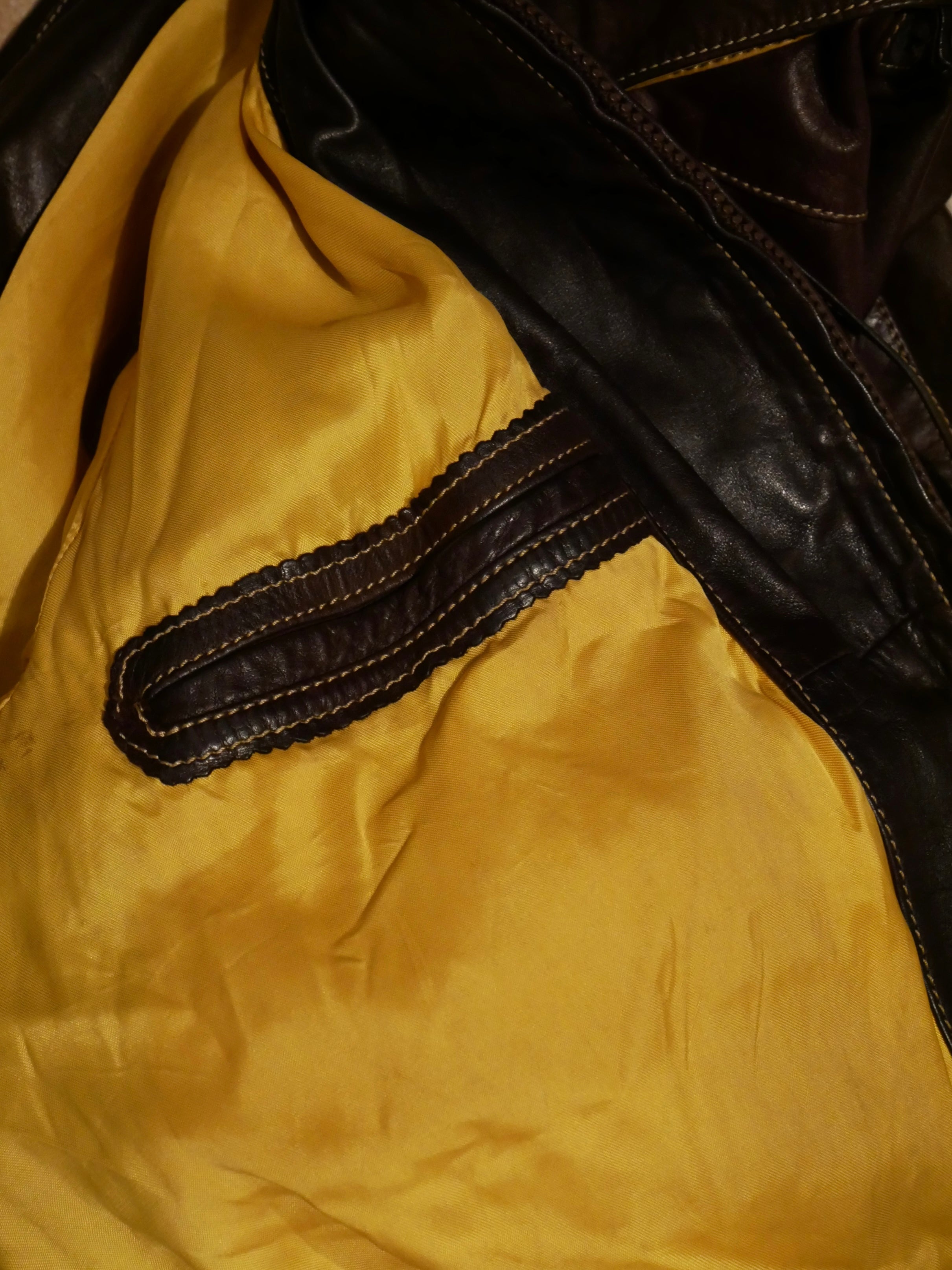 Reworked Leather Aviator Jacket