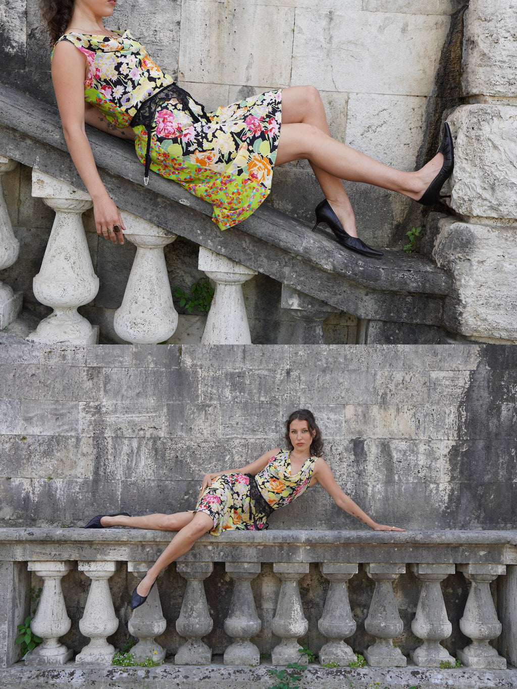 Blooming Obsidian Dress