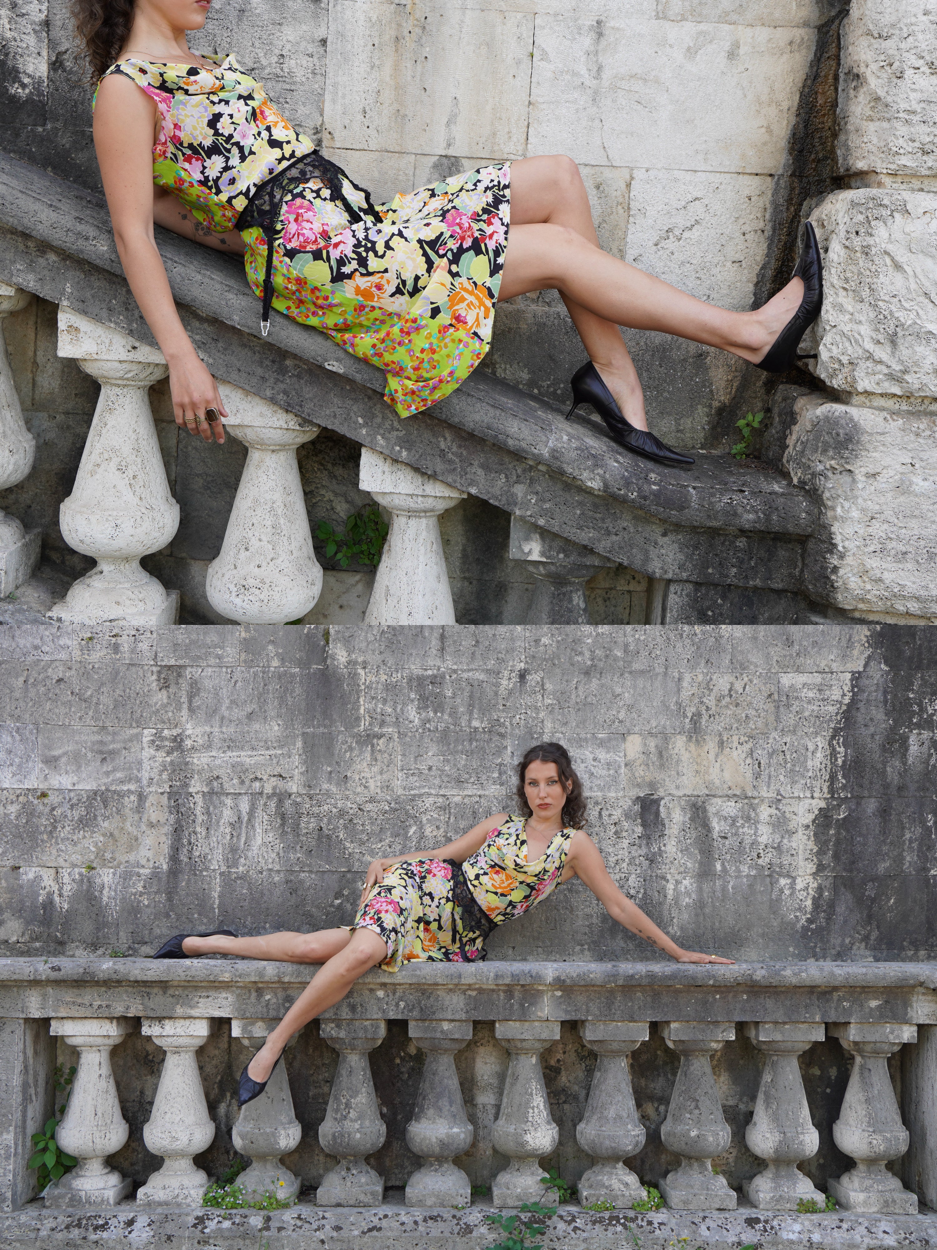 Blooming Obsidian Dress