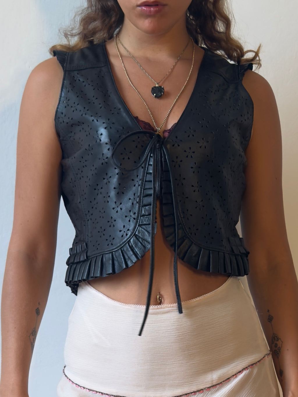 Hectate Leather Waistcoat