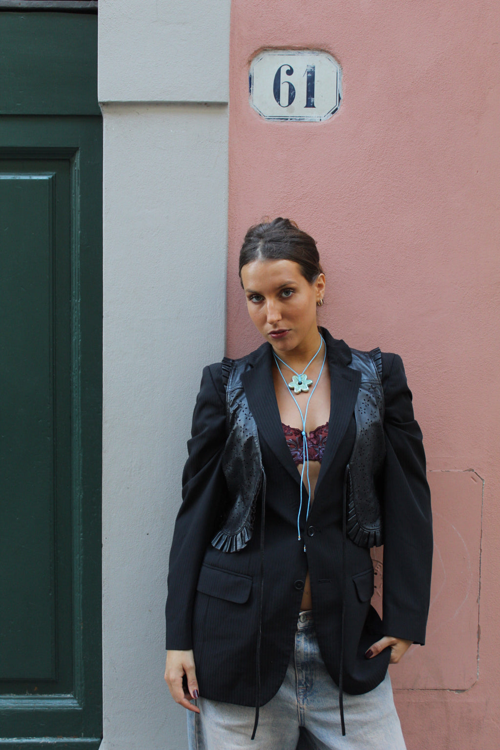 Hectate Leather Waistcoat