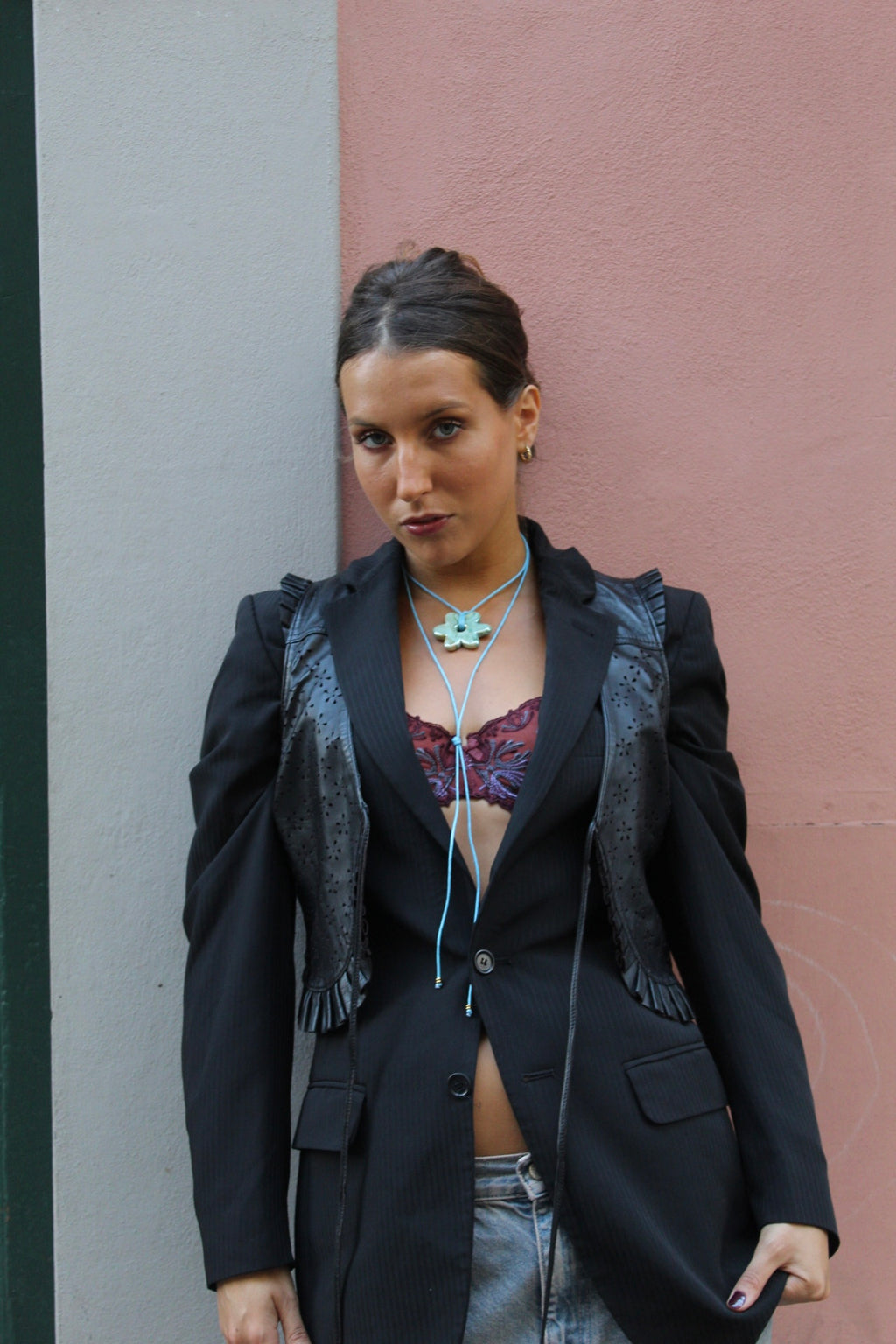 Hectate Leather Waistcoat