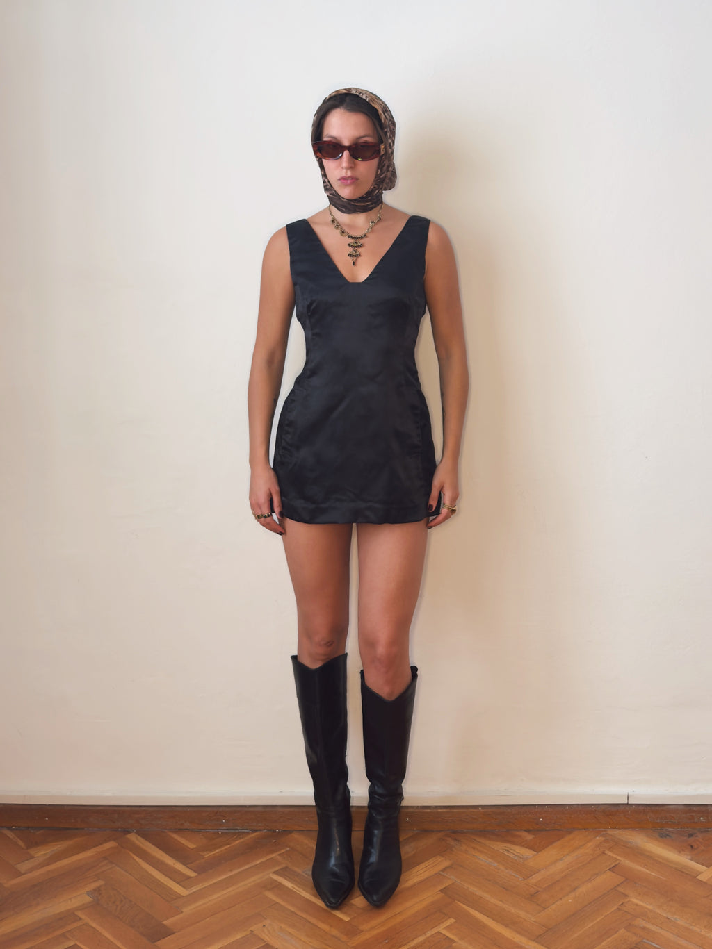 Black Marina Mini Dress