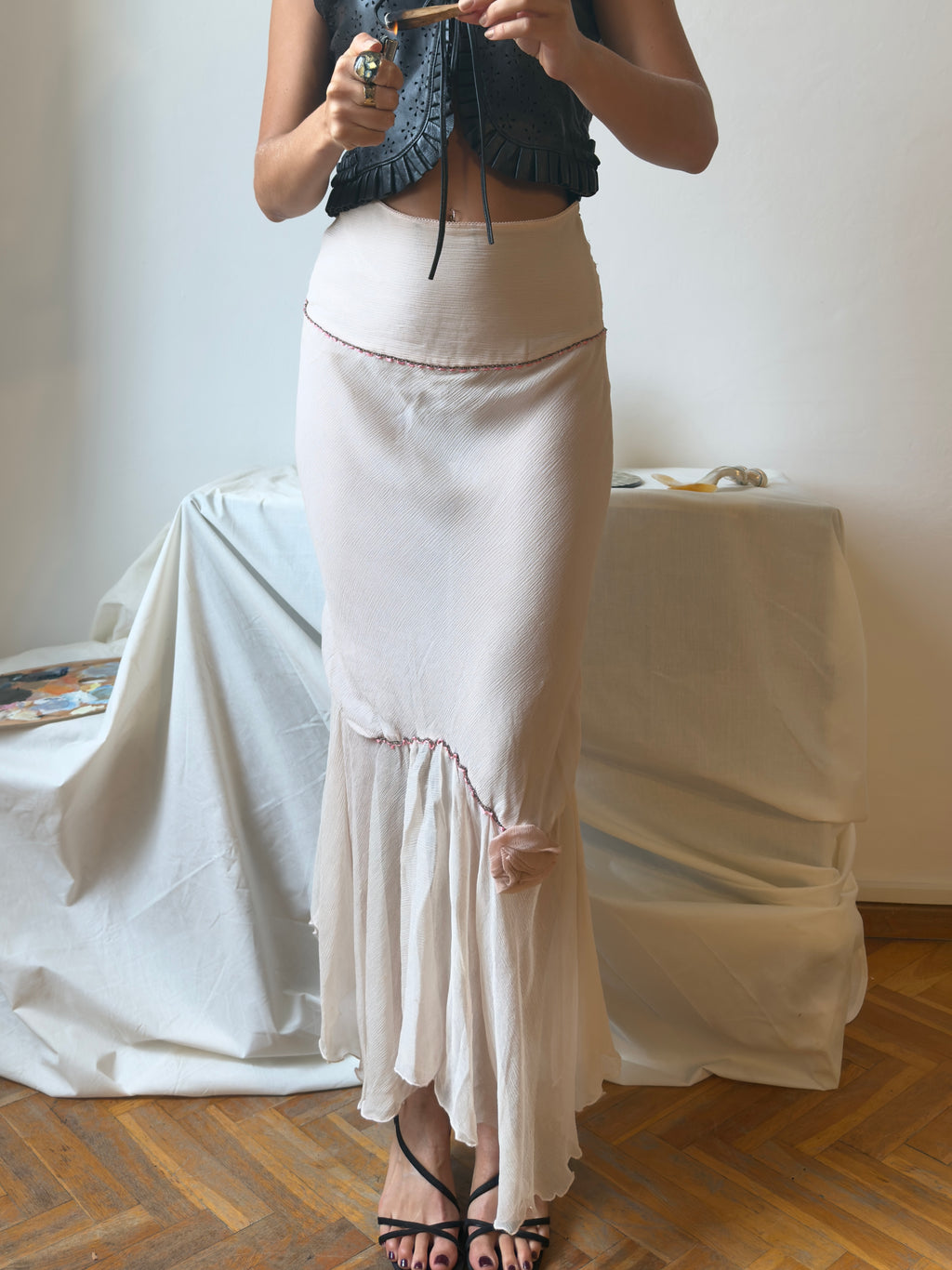 pure silk skirt