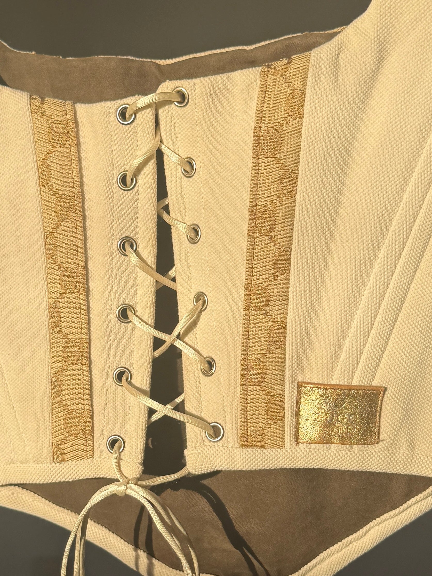 Gold Gucci corset