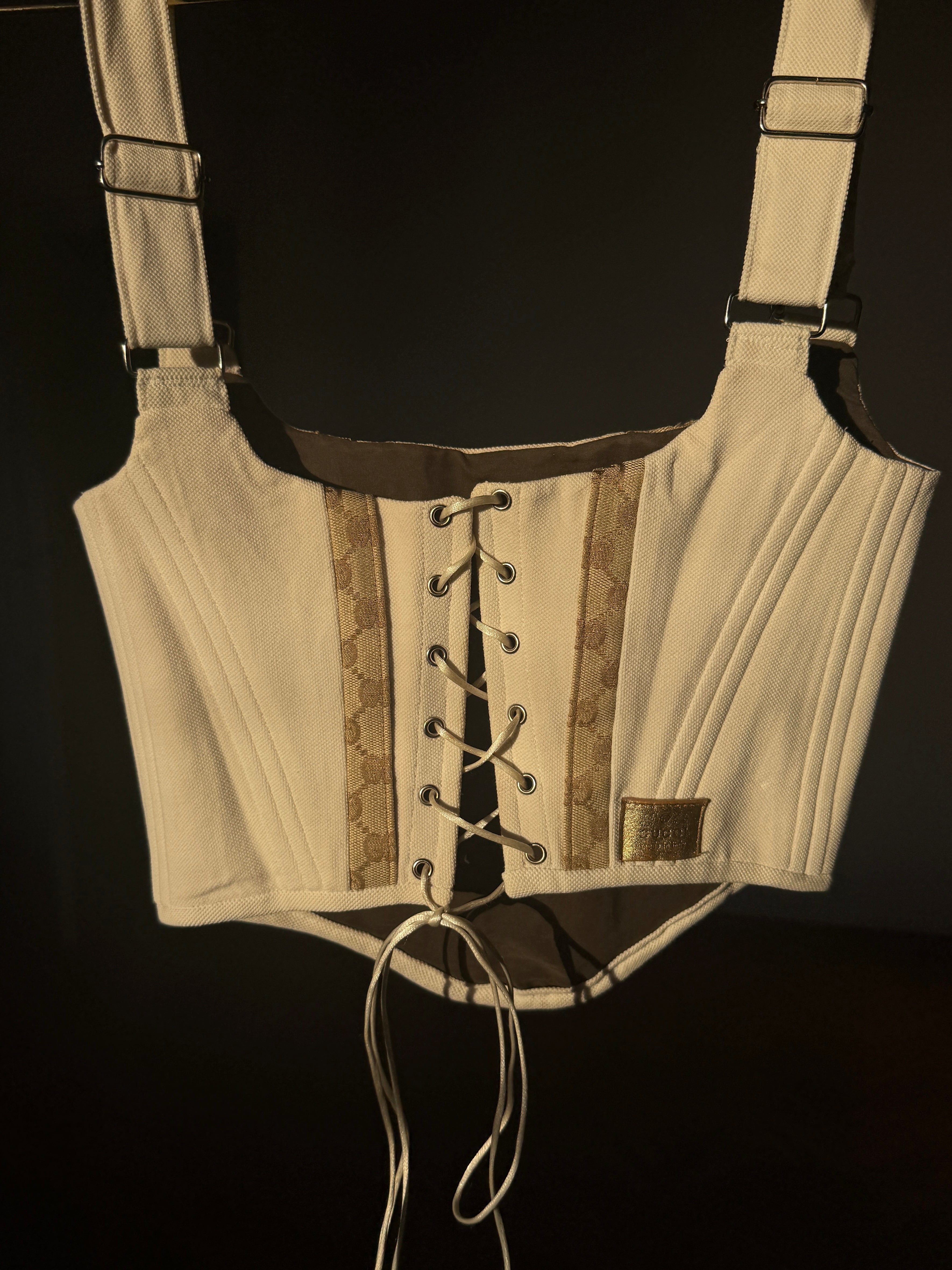 Gold Gucci corset