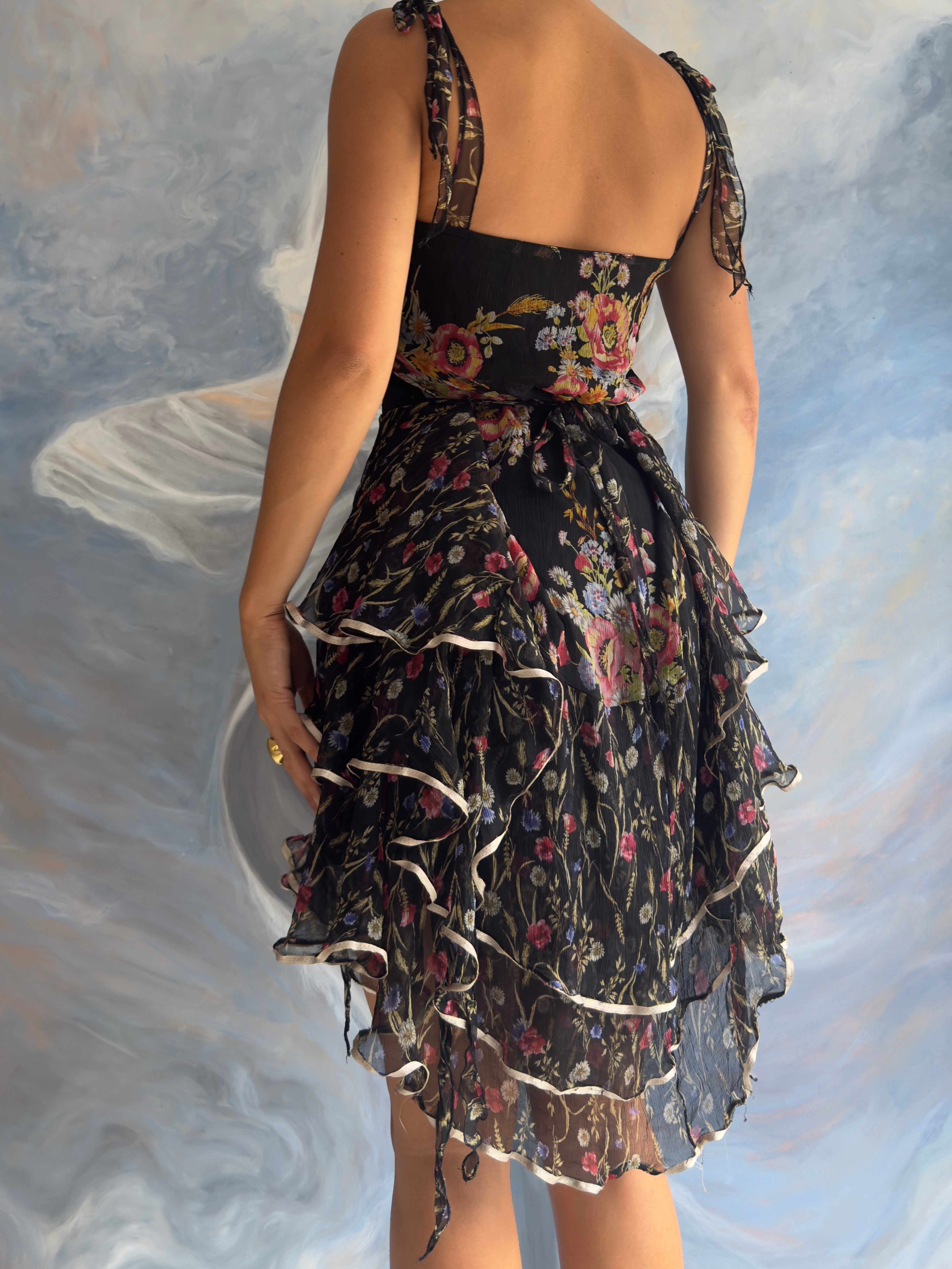 Blooming Obsidian Dress
