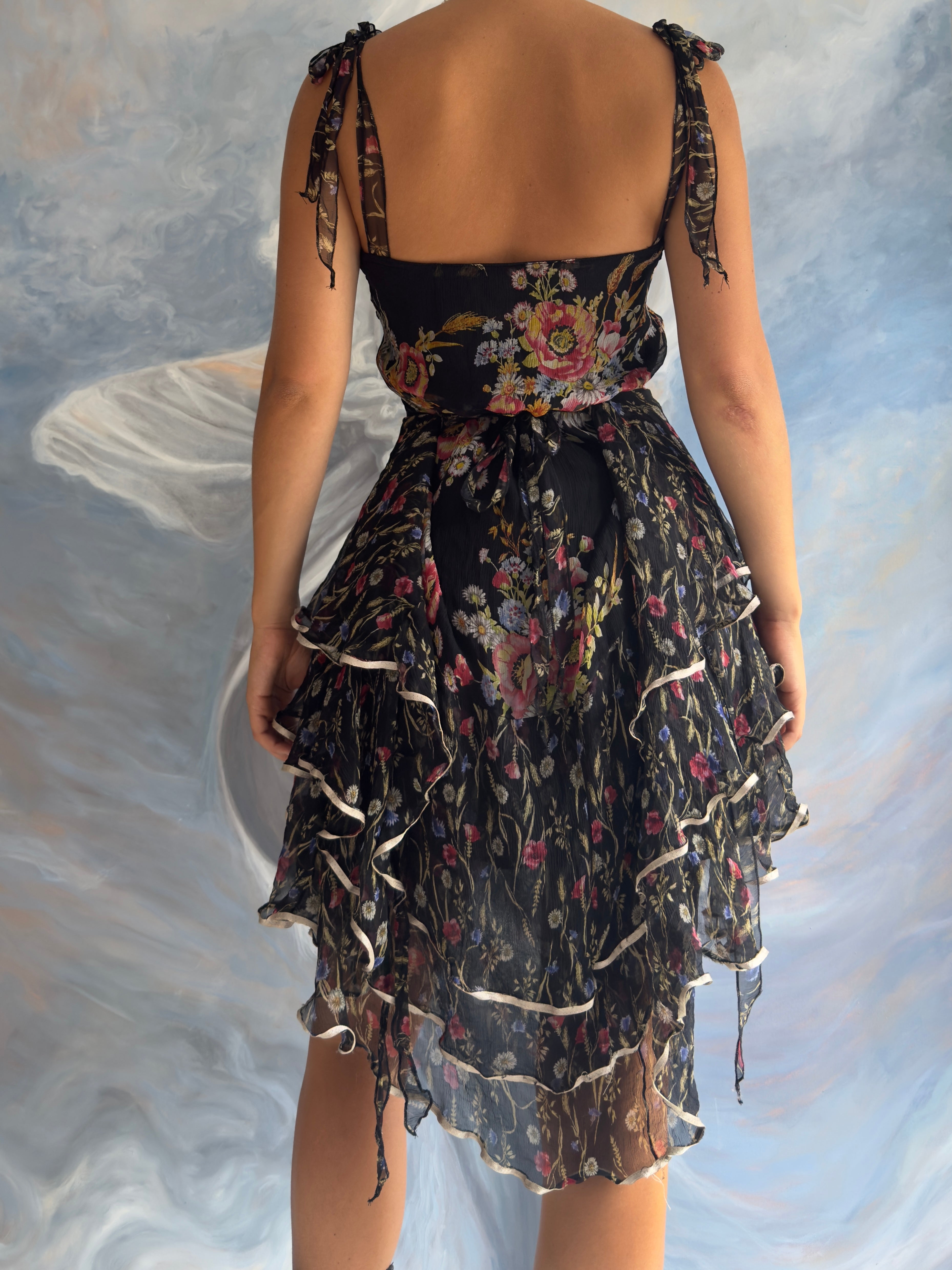 Blooming Obsidian Dress